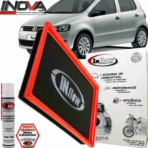 Filtro De Ar Inflow Esportivo Vw Fox Gol G5 G6 Motor 1 0 Flex Hpf4200