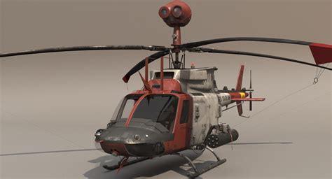 Cockpit oh-58d helicopter 3D model - TurboSquid 1386901