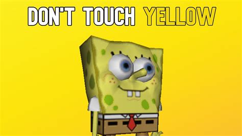 Spongebob Squarepants Don T Touch Yellow Challenge Feat The Cosmic Shake Youtube