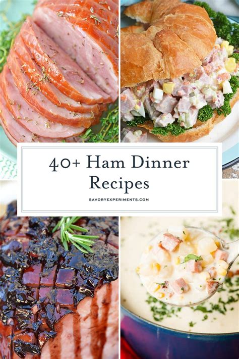 40+ Ham Dinner Ideas - JUICY Baked Ham and Leftover Ham Recipes