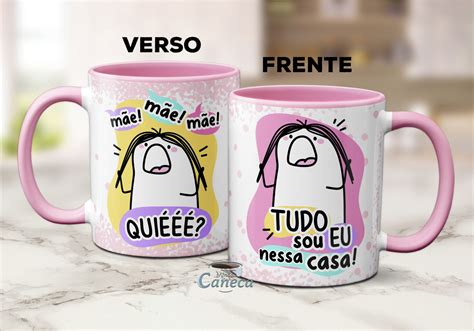 Caneca Flork Dia Das M E Tudo Eu Nessa Casa Al A Rosa Elo