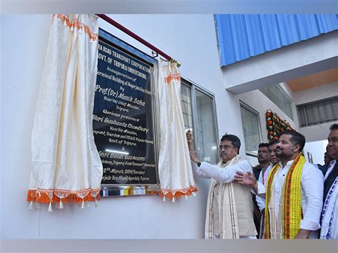 Tripura Cm Saha Inaugurates New Terminal Building At Nagerjala Bus