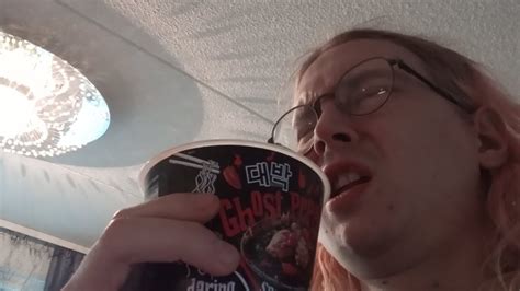 Spicy Ghost Pepper Noodles Challenge YouTube