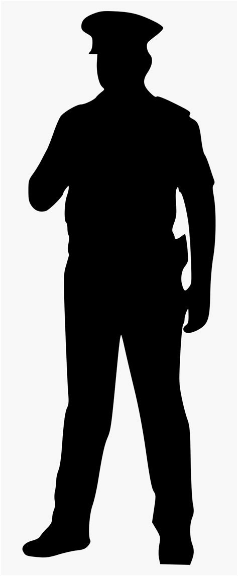 Police Officer Silhouette 6 Transparent Background Man Silhouette