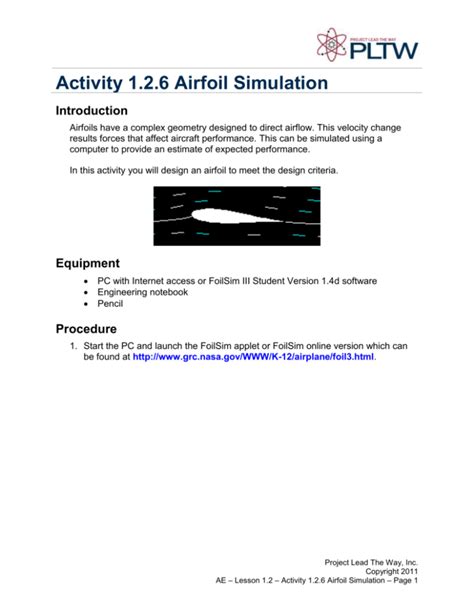 A 1.2.6 Airfoil Simulation