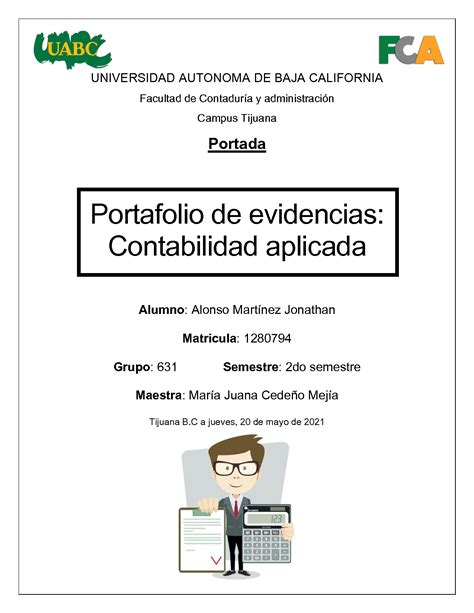 Solution Portafolio De Evidencias Contabilidad Studypool