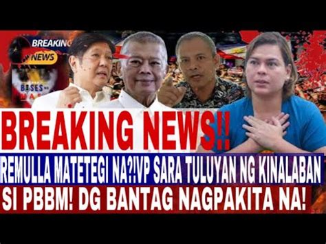 Breaking News Remulla Matetegi Na Vp Sara Tuluyan Ng Kinalaban Si P B