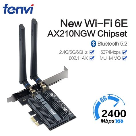 Dual Band 3000Mbps WiFi 6 Intel AX200 PCIe Wireless Wifi Adapter 2 4G