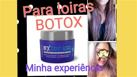 Btx Platinum Blond Zero Forever Liss Botox Para Loiras Em Casa Youtube