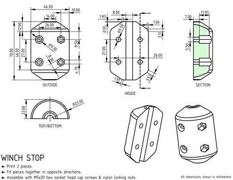 Winch Stop Atv Utv By J S H Download Free Stl Model