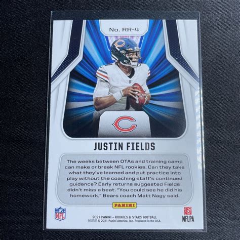 Justin Fields Panini Rookies Stars Rookie Rush Rc Card