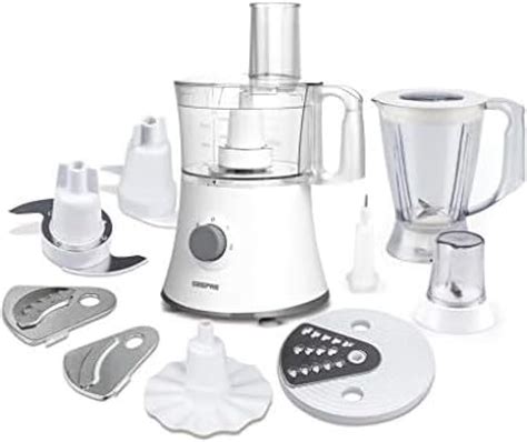 Geepas 800W 10 IN 1 Food Processor GSB5487 Transparent Jars With