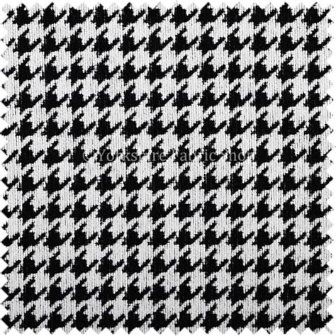 Black White Check Stylish Houndstooth Pattern Soft Woven Made