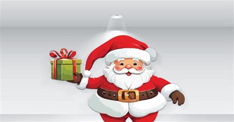 Christmas Santa Claus Vector Illustration TemplateMonster