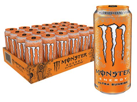 Monster Energy Zero Ultra Sugar Free Energy Drink 16 Ounce Pack Of