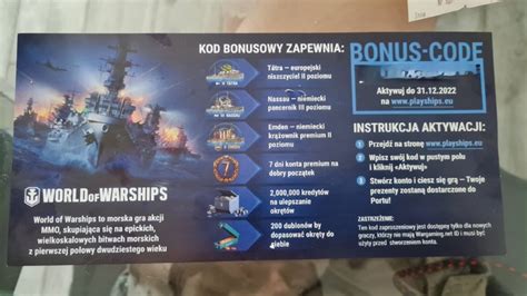 Kod Na Z W Grze World Of Warships Warsaw Kup Teraz Na Allegro