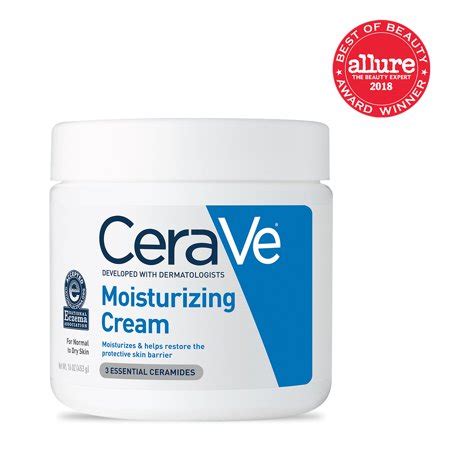 CeraVe Moisturizing Cream Jar For Face And Body For Normal To Dry Skin