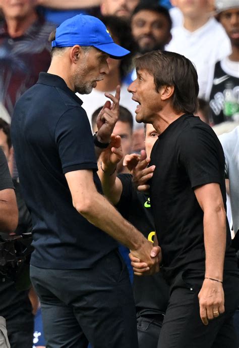 Antonio Conte Thomas Tuchel Screaming Match Ends Chelsea Tottenham