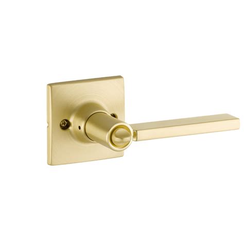 Yale Nils Privacy Lever With Marcel Rosette Satin Brass