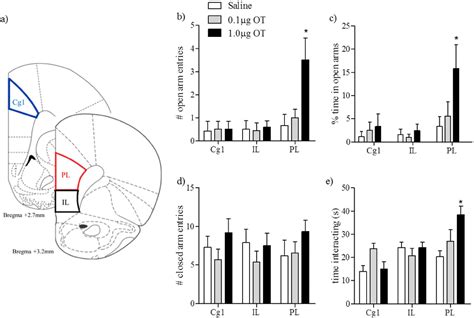 Figure 1 From Oxytocin In The Medial Prefrontal Cortex Attenuates