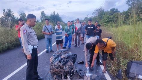 Kronologi Kecelakaan Maut Di Membalong Belitung Libatkan Motor Vs Mobil