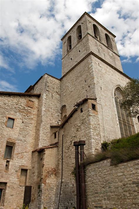 Palazzo Della Console Nel Centro Storico Di Gubbio Immagine Stock