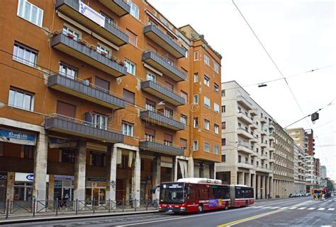 Guglielmo Marconi Street In Bologna Italy Editorial Image Image Of