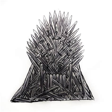 game of thrones chair drawing - wolfbowpaintingsorder