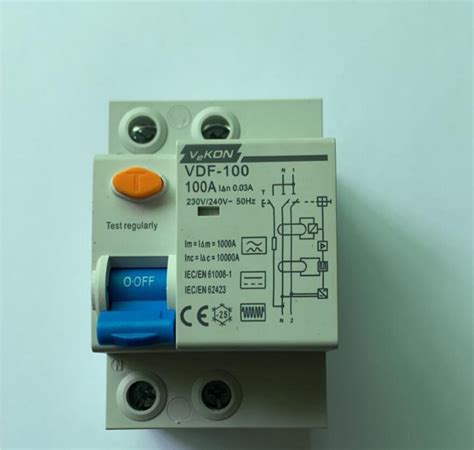 Type B RCCB For EV Charger 100A 2p CE Certified Electrical Circuit