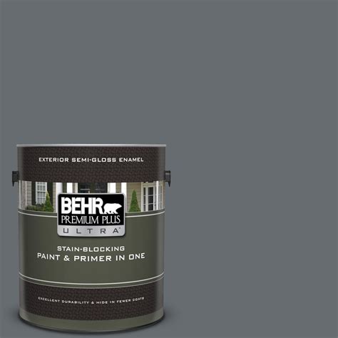 Behr Premium Plus Ultra Gal Ppf Platinum Gray Semi Gloss Enamel