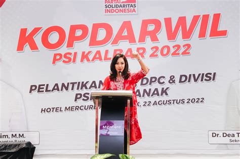 Kopdarwil PSI Kalbar Dea Tunggaesti Tegaskan Partai Tidak Potong Gaji