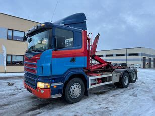 Scania R X Manual Full Steel Hook Lift Truck For Sale Estonia