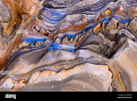 Detailed Photography Of Naturally Layered Quartzite And Slate Rock