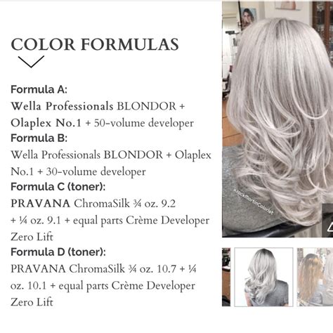 Silver Hair Hair Silver Hair Color Formulas Toner For Blonde