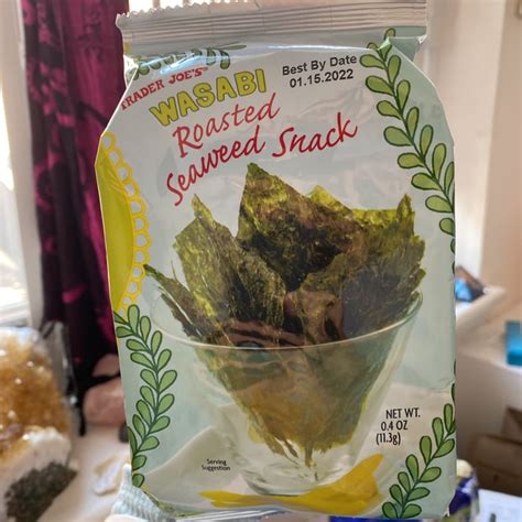 Trader Joe S Wasabi Roasted Seaweed Snack Review Abillion