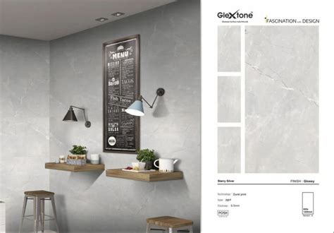 X Glextone Brand Polished Glazed Vitrified Floor Tiles