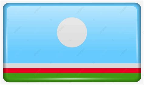 Vector Image Of Sakha Republic Flags As A Magnet On A Refrigerator