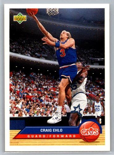 1992 93 Upper Deck McDonald S CL4 Craig Ehlo Cleveland Cavaliers G43