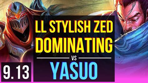 LL Stylish ZED Vs YASUO MID 2 2M Mastery Points Dominating NA