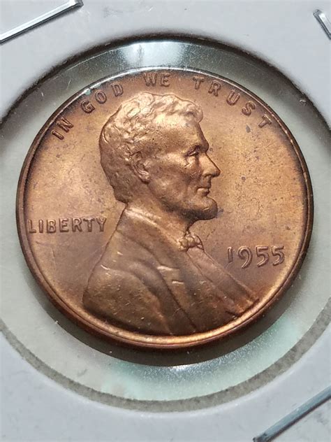 1955 P Lincoln Wheat Penny Red BU For Sale Buy Now Online Item 778796