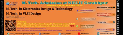 Webposter Mtech Gkp Government Of India National