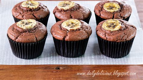 Dailydelicious Vegan Chocolate Banana Cupcakes