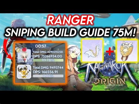 Ragnarok Origin Ranger DPS Sniping Build Guide Dps 75m YouTube