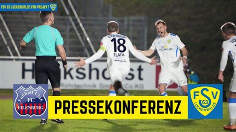 Pressekonferenz Fc Eilenburg Vs Fsv Luckenwalde Freitag