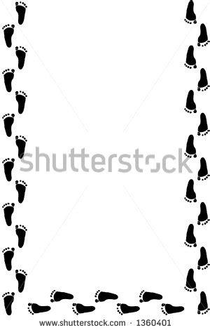 Footprint Border Clipart | Free download on ClipArtMag