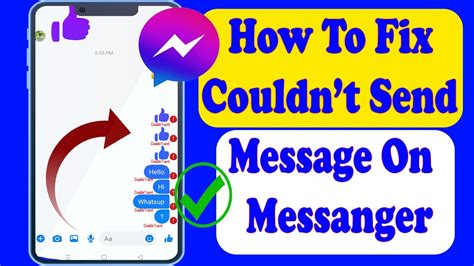 How To Fix Couldnt Send Message Problem On Messanger Solved Message Not Sending Problem 2023