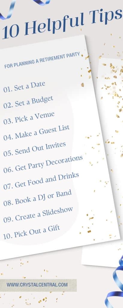 10 Helpful Tips For Planning A Retirement Party