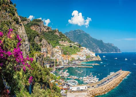 Beleco X Ft Italian Amalfi Coast Backdrop Amalfi Town Green Mountain