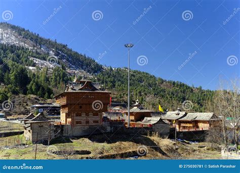 Himalayan Traditional Wooden Hindu Temple Of Bhima Kali Goddess In