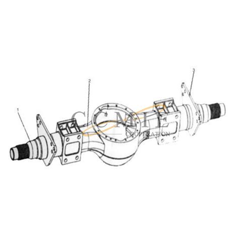 China ZL30CA 1 3 End Shaft XCMG WZ30 25 Backhoe Loader Spare Parts